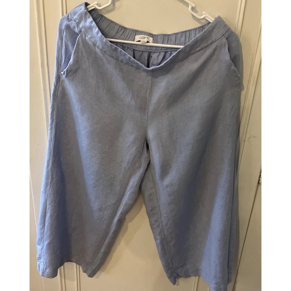 Loft MP Linen Mix Capri Pants